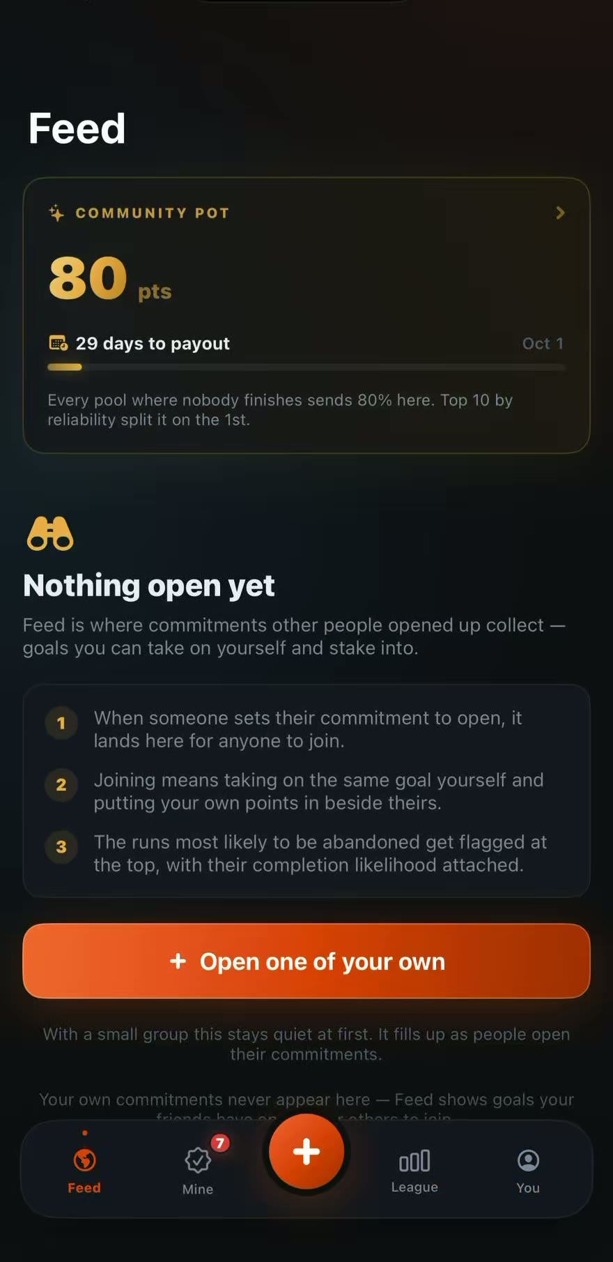 Dazim app screen